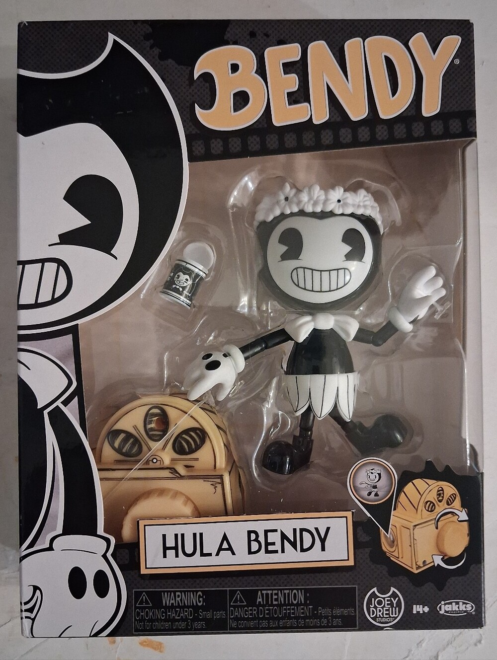 2025 JAKKS Pacific Bendy & The Ink Machine- HULA BENDY (w Bacon Soup, Projector)